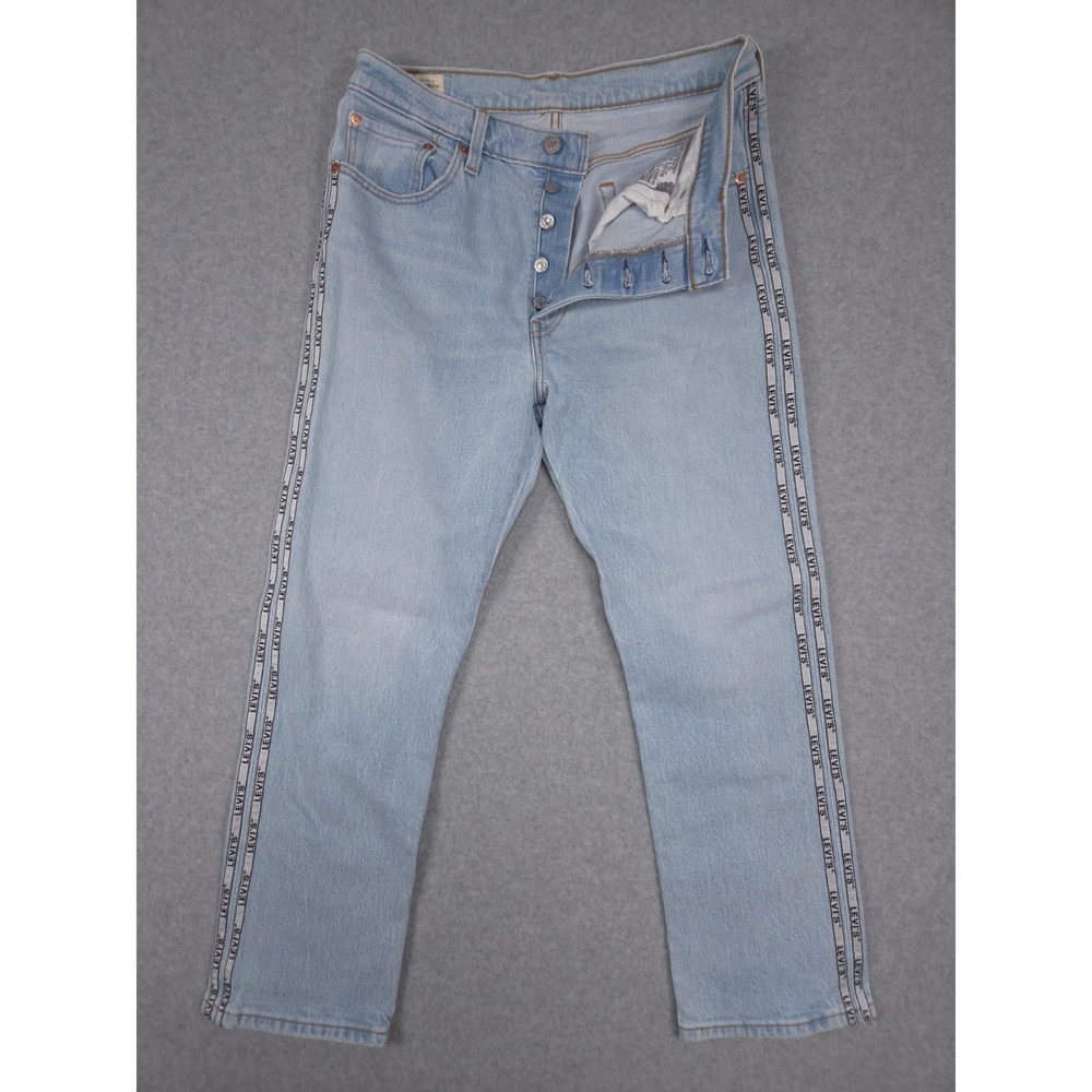 Levis  Original Sport Strip Womens Size 29 W - 26 L Cropped Blue Denim Jeans